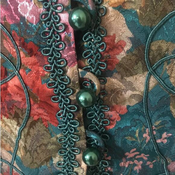 Vintage Nah Nah Collection Size 16 Floral Jacket/Blazer Beautiful Bric Brac - Picture 7 of 8